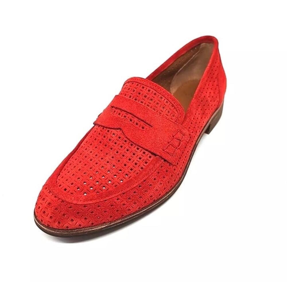 New Franco Sarto A-Jolette5 Perforated Suede Leather Flat Penny Loafers EU6 $125 - Picture 10 of 12